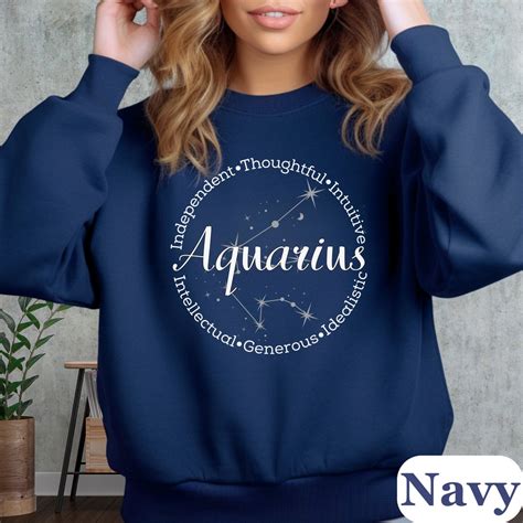 aquarius sweatshirt|Aquarius Zodiac Sweatshirt